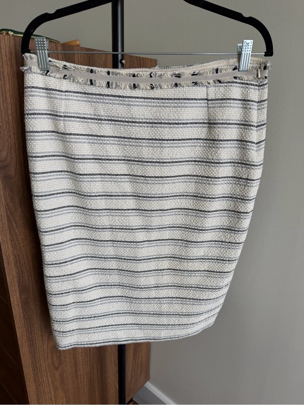 Weekend Max Mara Striped Tweed Pencil Skirt Size US 10 / EU 42 - Picture 3 of 12